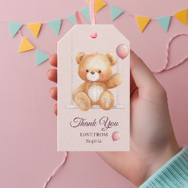 Tack för nalle - Märkrn Personlig Gift Presentetikett