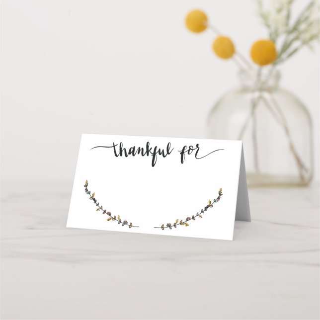 Tack för Namn-platskort Placeringskort (Framsida)