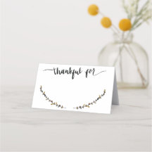 Tack för Namn-platskort