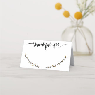 Tack för Namn-platskort Placeringskort