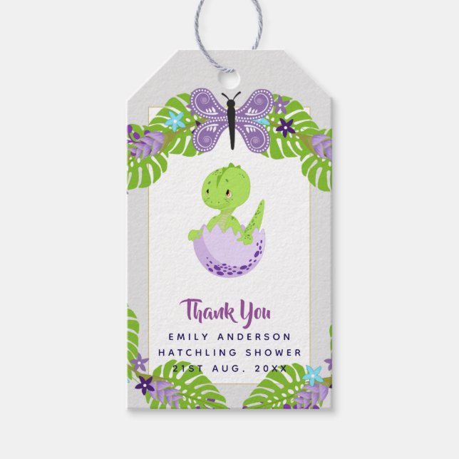 Tack för nyfödd bebis-fotot, tack för din moderna  presentetikett (Framsidan)