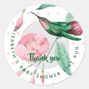 Tack för nyfödd bebis-fotot, tack för din moderna runt klistermärke