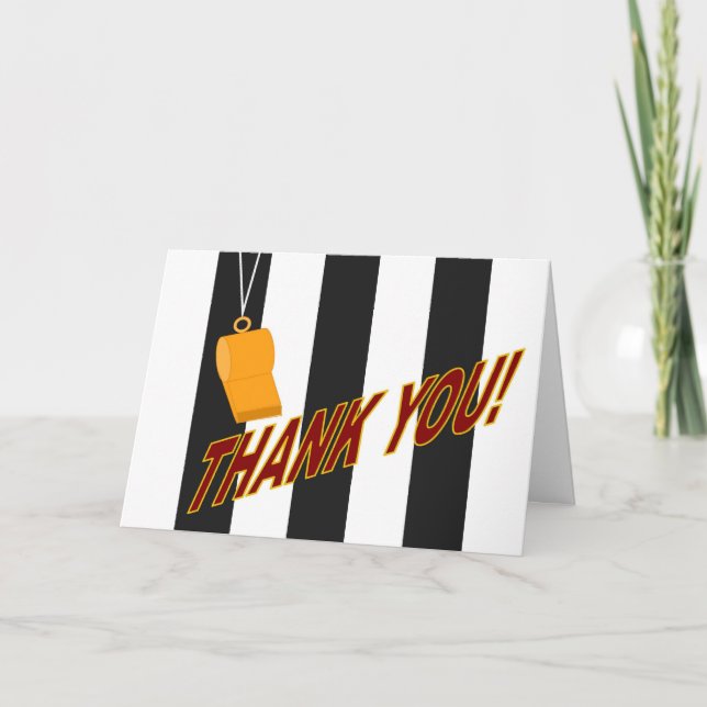 Tack för Officiellen Sport Kort (Framsida)