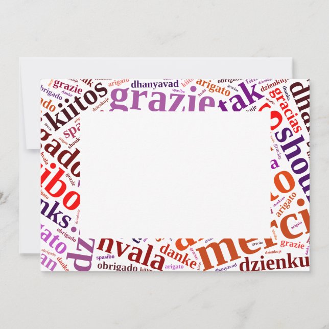 Tack för ord moln (Framsida)