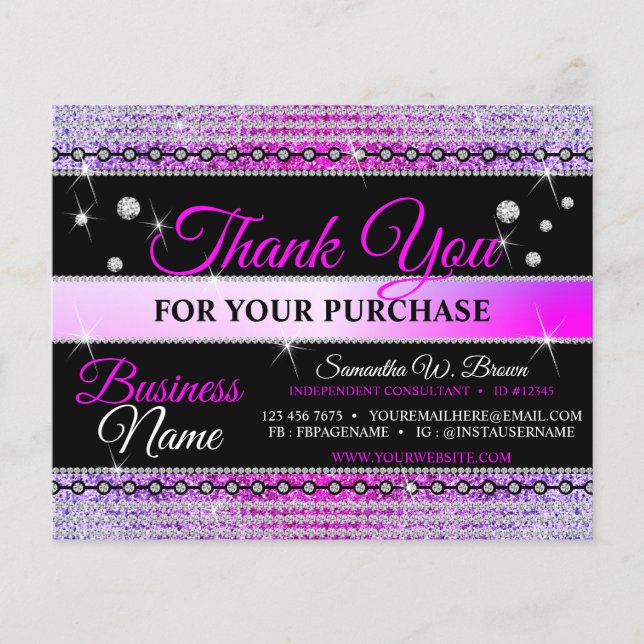 Tack for Order Gnistra Lila Jewelry (Framsida)