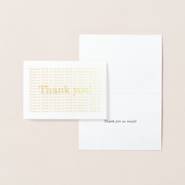 Tack för ordet Foil Folierat Kort (Display)