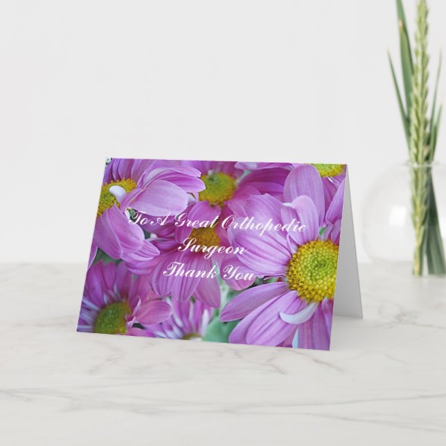 Tack för Orthopedic Surgeon (Framsida)
