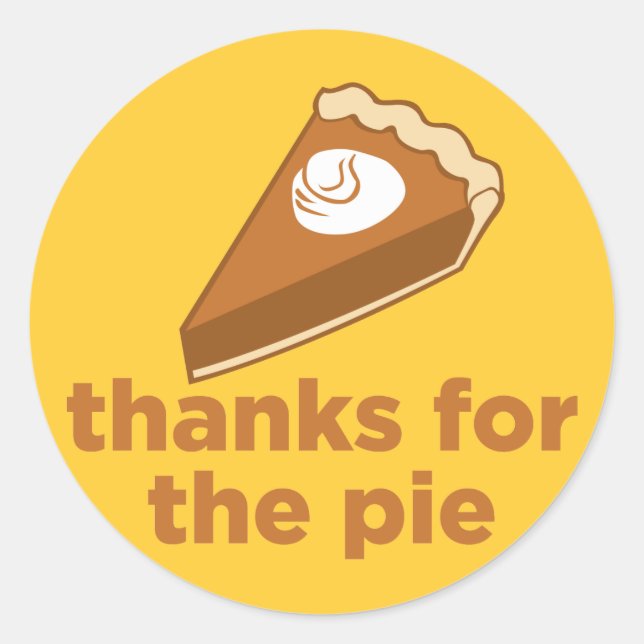 Tack för Paj Runt Klistermärke (Framsida)