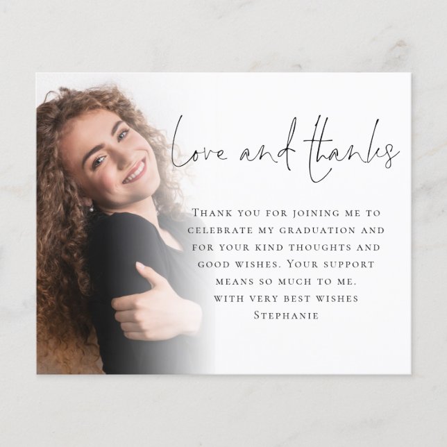 Tack för pappert skript 6 Photo Studenten Kärlek Flygblad (Framsidan)