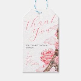 Tack för Paris Bröllopsfest Presentetikett