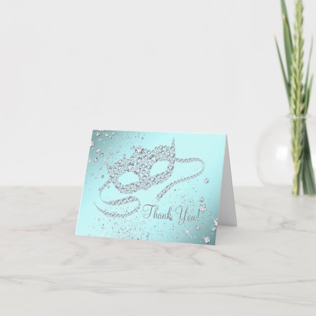 Tack för party för krickablåttmaskerad (Framsida)