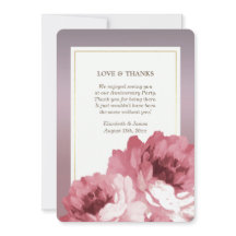 Tack för Party-kort på årsdagen