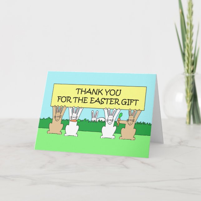 Tack för Påsk-giftet Kort (Framsida)