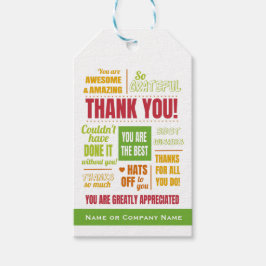 Tack för personalvärdering presentetikett