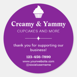 Tack för personlig för support av vårt företag runt klistermärke