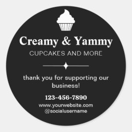 Tack för personlig för support av vårt företag runt klistermärke