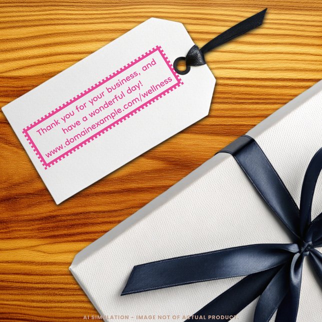 Tack för Personligens text-URL Självfärgande Stämpel (Skapare uppladdad)