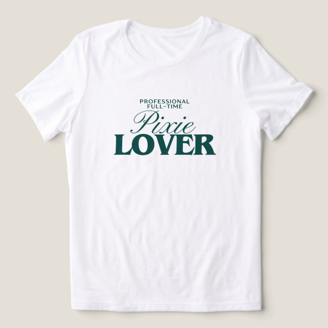 Tack för Pixie Frisyr Anpassad Grafisk T-Shirt (Design Framsida)