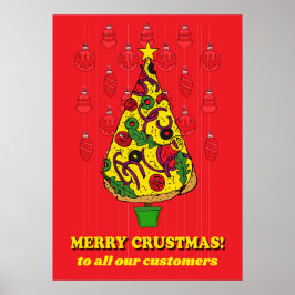 Tack för Pizza Restaurang-julklapp Poster