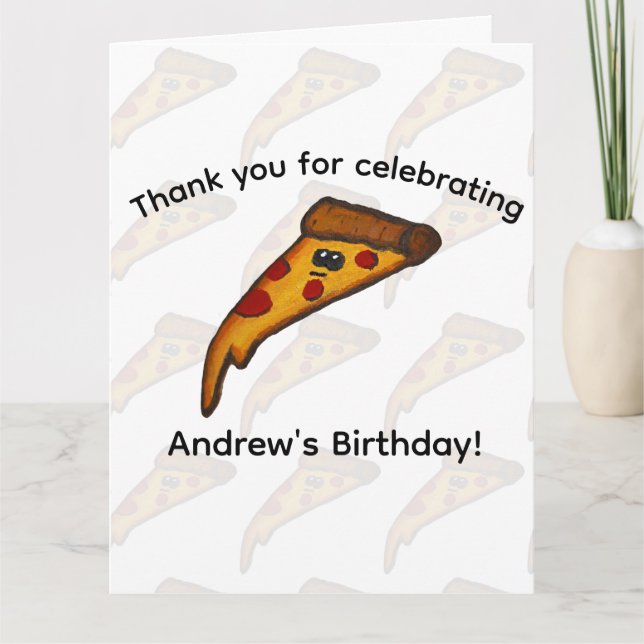 Tack för Pizzafest Kort (Framsida)