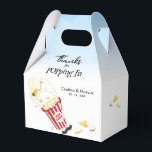 Tack för Poppin från Popcorn Bröllop Presentaskar<br><div class="desc">En fallande bucket popcorn.</div>