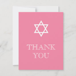 Tack för Preppy Hebrew-kortet - Rosa
