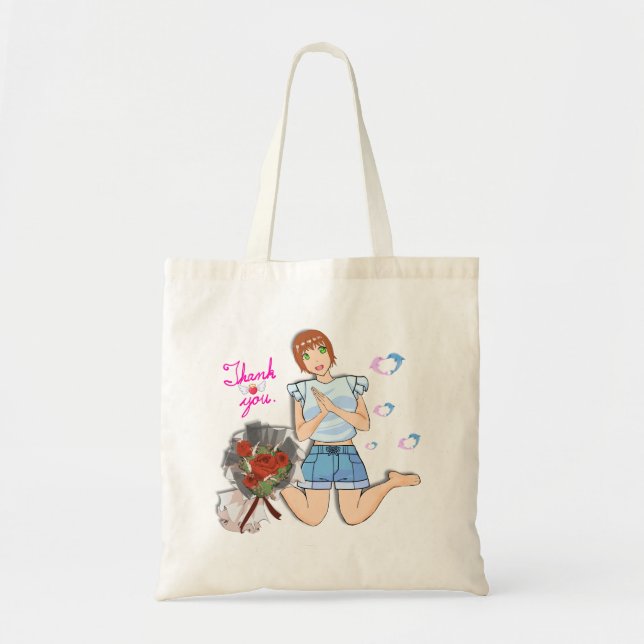 Tack för presentsäcken. tygkasse (Framsidan)