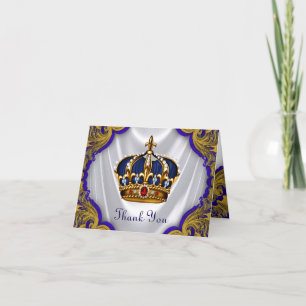 Tack för Prince Göra till kung Kröna för blått Kort