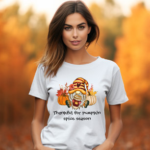 Tack för pumpkin Spice Season Gnome T Shirt