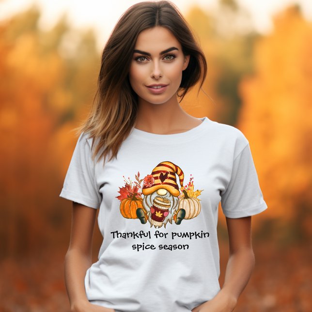 Tack för pumpkin Spice Season Gnome T Shirt (Skapare uppladdad)