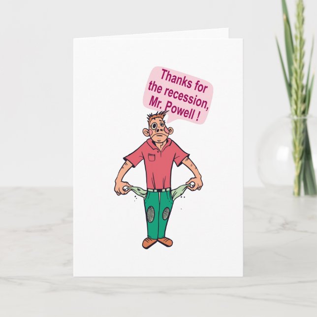 Tack för recessionen, Mr. Powell Kort (Framsida)