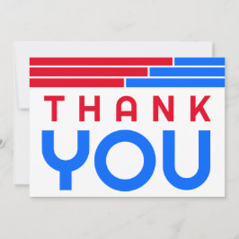 Tack för Red & Blue Bars-examensfesten Kort