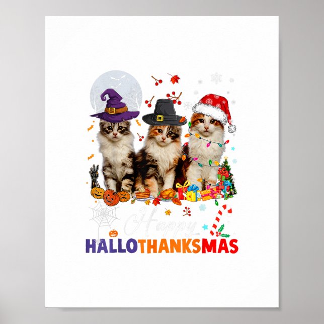 Tack för ridhalloween christmas lycklig hallothank poster (Framsidan)