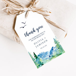 Tack för Rocky Mountain Destination Wedding Presentetikett