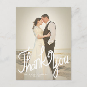 Tack för roligt Handwrite Photo Filter- Vykort