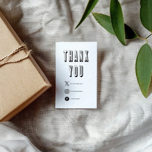 Tack för roligtens djärva tack för social-mediekor tilläggskort