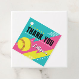 Tack för Rosa av skalbar Gult Gåvor Etiketter