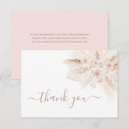  tack för rosa, ditt kort