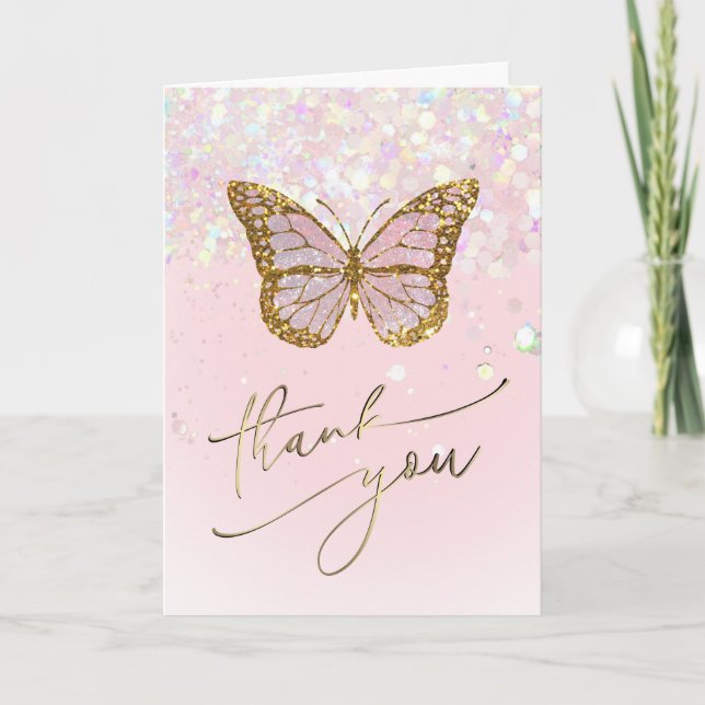 Tack för rosa-fjäril (Framsida)