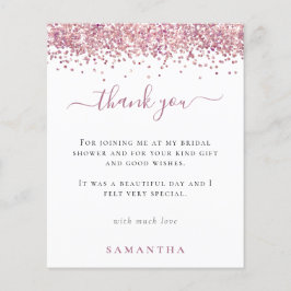 Tack för Rosa Glitter Photo Möhippa