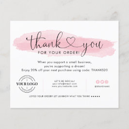 Tack för Rosa i Business Logotyp Heart