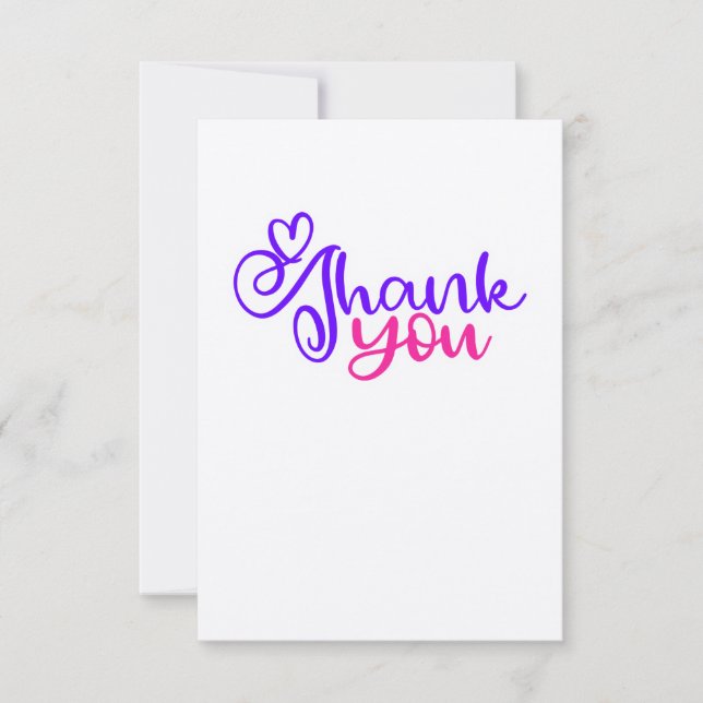 Tack för Rosa/Lila - ditt kort på Kraft-Papprare (Framsida)