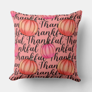Tack för Rosa Pumpkin - Elegant Fall & Thanksgivin Kudde