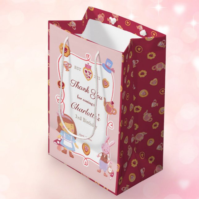 Tack för Rosa vid Cute Tea Party Birthday (Skapare uppladdad)