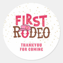 Tack för Rosa Wild West Cowgirl 1-årsdag