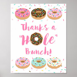 Tack för Rosan Donut Sprinkle  från Hål Poster