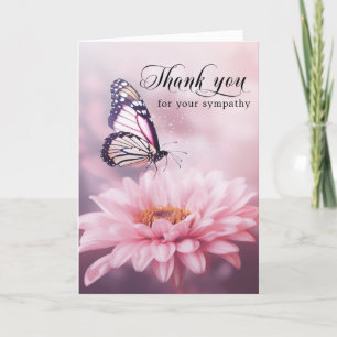 Tack för Rosan Funeral Butterfly Flower   Foto Kort