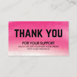 Tack för Rosan Rabatt för vattenfärger Visitkort