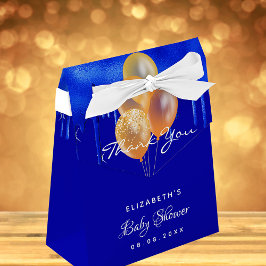 Tack för royalet Blue guld Presentaskar