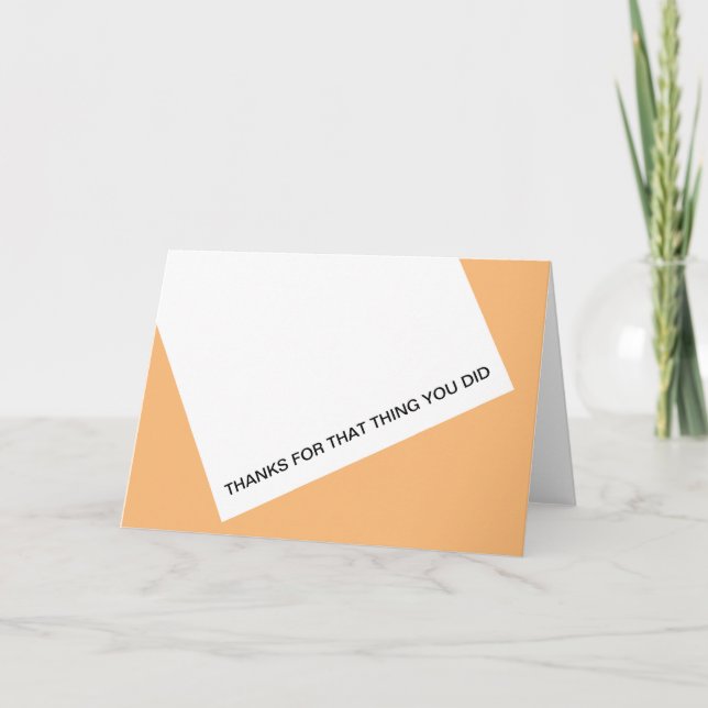 Tack för sak kort (Framsida)